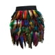 thumbnail image 2 of corta con flecos de plumas para mujer, acampanada, cintura media elástica para cóctel 38cmx50cm Zulema Minifalda, 2 of 8