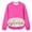 Hot Pink, variant on Jalioing Women's Warm Sweatshirts Winter Fleece Lined Long Sleeve Crew Neck Basic Pullover Tops Solid Color