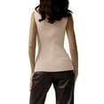 thumbnail image 3 of Sweater Vest Woman Women's High Neck Sleeveless Sweater Bottom Fitting Top, 3 of 9