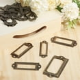 thumbnail image 4 of 75 Sets 3 Styles Iron Label Frame for Drawer Jewelry Box Accessories Rectangle Antique Bronze 17~33x59.5~69.5x1.5~2mm Inner Diameter: 9.5~21x21~40.5mm 25 sets/style, 4 of 6