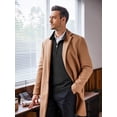 thumbnail image 6 of Coshow Men's Quarter Zip Up Pullover Slim Fit Mock Neck Long Sleeve Sweaters Casual Polo Sweatshirt, 6 of 7