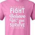 thumbnail image 4 of Inktastic Breast Cancer Awareness Fight Believe Hope Survive T-Shirt, 4 of 5