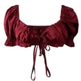 thumbnail image 4 of Summer Tube Tops For Casual And Party Wear Featuring Stylish Drawstring And Strap Design Perfectly Paired With Jeans For A Trendy Look, 4 of 5