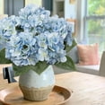 thumbnail image 5 of Blue Hydrangea Artificial Flowers Large Artificial Hydrangeas Silk Flowers for Home Decor Indoor Wedding Flowers Bouquets Faux Flowers Kitchen Centerpiece Table Decorations, 5 of 7