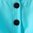 thumbnail image 5 of ZACPNCV Girls Clothes Ruffle Shoulder High Low Hem Short Sleeve Top and Pants 2 Piece Fall Outfits Clothing Set Blue 2-3 Years, 5 of 9