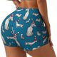 thumbnail image 1 of Fotbe Festive Dachshund Fun Shorts Sin Costuras – Shorts Deportivos de Cintura Alta para Mujer, Elásticos para Gimnasio, Yoga, Running o Ciclismo-X-Large, 1 of 8