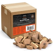 Camerons Products Smoking Wood Chunks (Cherry) ~ 10 Pound Bag, 840 cu. in. - Kiln Dried BBQ Large Cut Chips- All Natural Barbecue Smoker Chunks for Smoking Meat