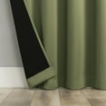 thumbnail image 5 of Sun Zero Malmo 1-Piece Theater Grade Extreme 100% Blackout Rod Pocket Curtain Panel, 52"X84", Sage Green, 5 of 9