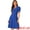 Royal Blue, variant on Unique Bargains Women's Ruffled Peter Pan Collar Midi Dresses L Pink