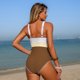 thumbnail image 5 of Traje de baño de una pieza para mujer, traje de baño de cintura alta con mangas abullonadas para mujer, conjuntos de bikini negros, traje de baño con recortes, traje de baño de moda playera para mujer, 5 of 7