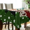 thumbnail image 3 of 60"x90" Santa Claus Tablecloth, Waterproof Washable Polyester Square Table Cover Durable Tablecloth for Kitchen Dining Table Party Decor, 3 of 7