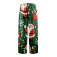 thumbnail image 5 of DHFJKG Womens Fluffy Christmas Pajamas Pants Fuzzy Cartoon Print Sleep Pants Winter Warm Pj Bottoms Loose Fit Elastic Waist Cozy Trousers, 5 of 8