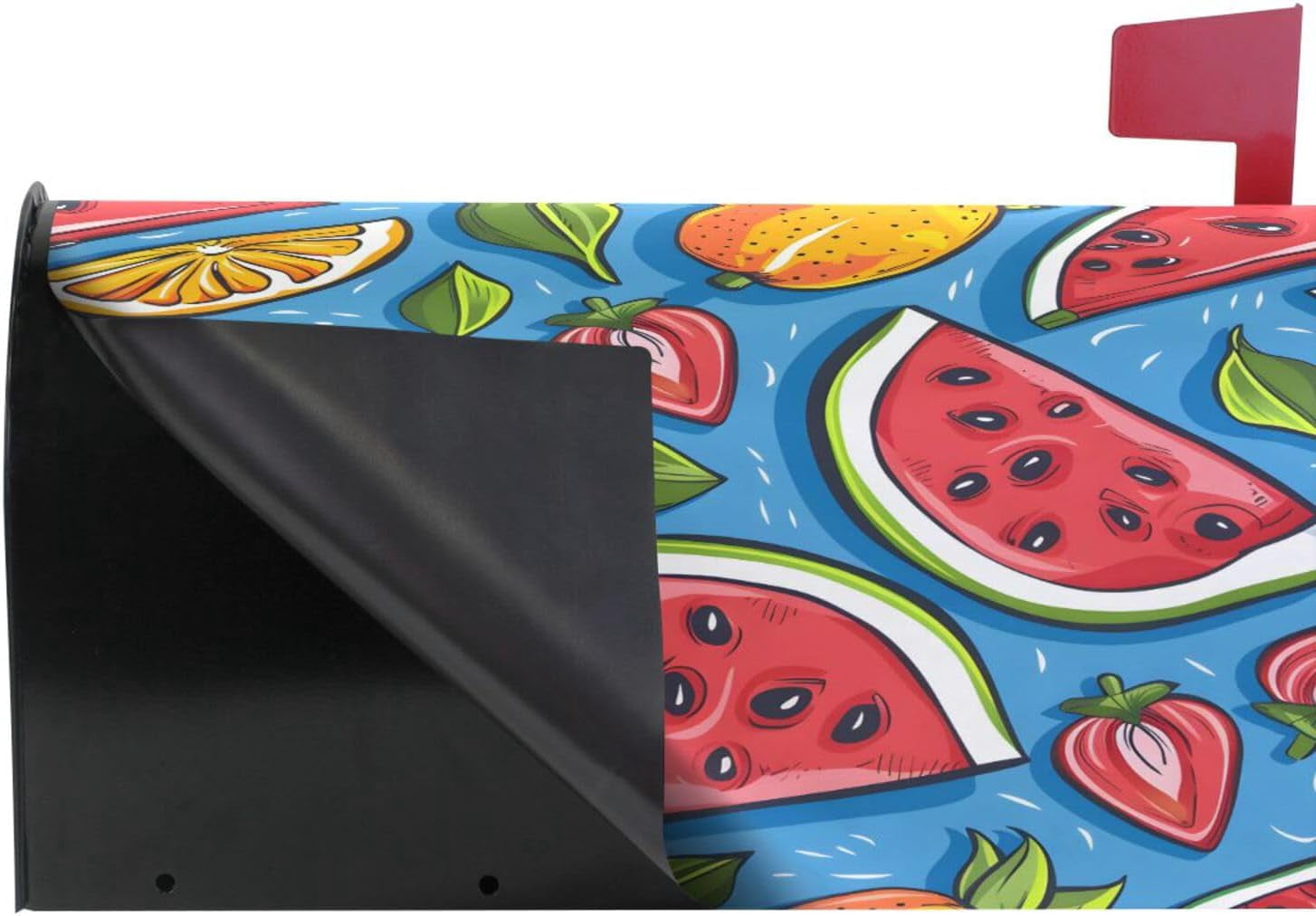 Watermelon Strawberry and Orange Magnetic Mailbox Cover MailWraps Garden Yard Home Decor for Outside Standard Size-18"x 20.8"\u2026