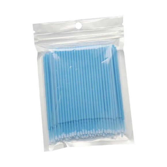 Hisopos De Algodón Desechables, Punta Doble Portátil Para Maquillaje Profesional, Personal, Azul