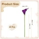 thumbnail image 2 of Ramo de 20 piezas de flores de seda de lirio de cala artificiales de tacto real para decoración de hogar, jardín, boda y fiesta, púrpura oscuro, 2 of 7