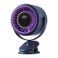thumbnail image 1 of Ventilador portátil con clip, funciona con pilas, para escritorio, ideal para estanterías de golf y el hogar. azul, 1 of 9