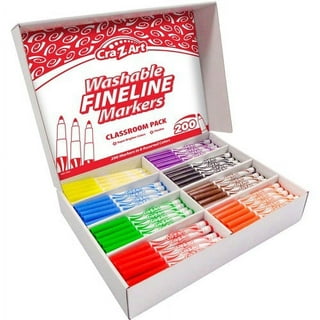Cra-Z-Art Timeless Creations Multicolor Brush Marker Coloring Set, Beginner  to Expert, Child Ages 6 Year and up