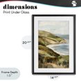 thumbnail image 4 of Stupell Industries Transitional Painted Cliffside By The Sea Black Framed Print Under Glass, 14 x 20, by Petals Prints Design, 4 of 8