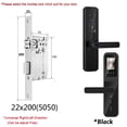 thumbnail image 2 of Digital Electronic Smart Door Lock With Biometric Camera Fingerprint Smart Card Password Key Unlock ,Easy Installation, 2 of 7