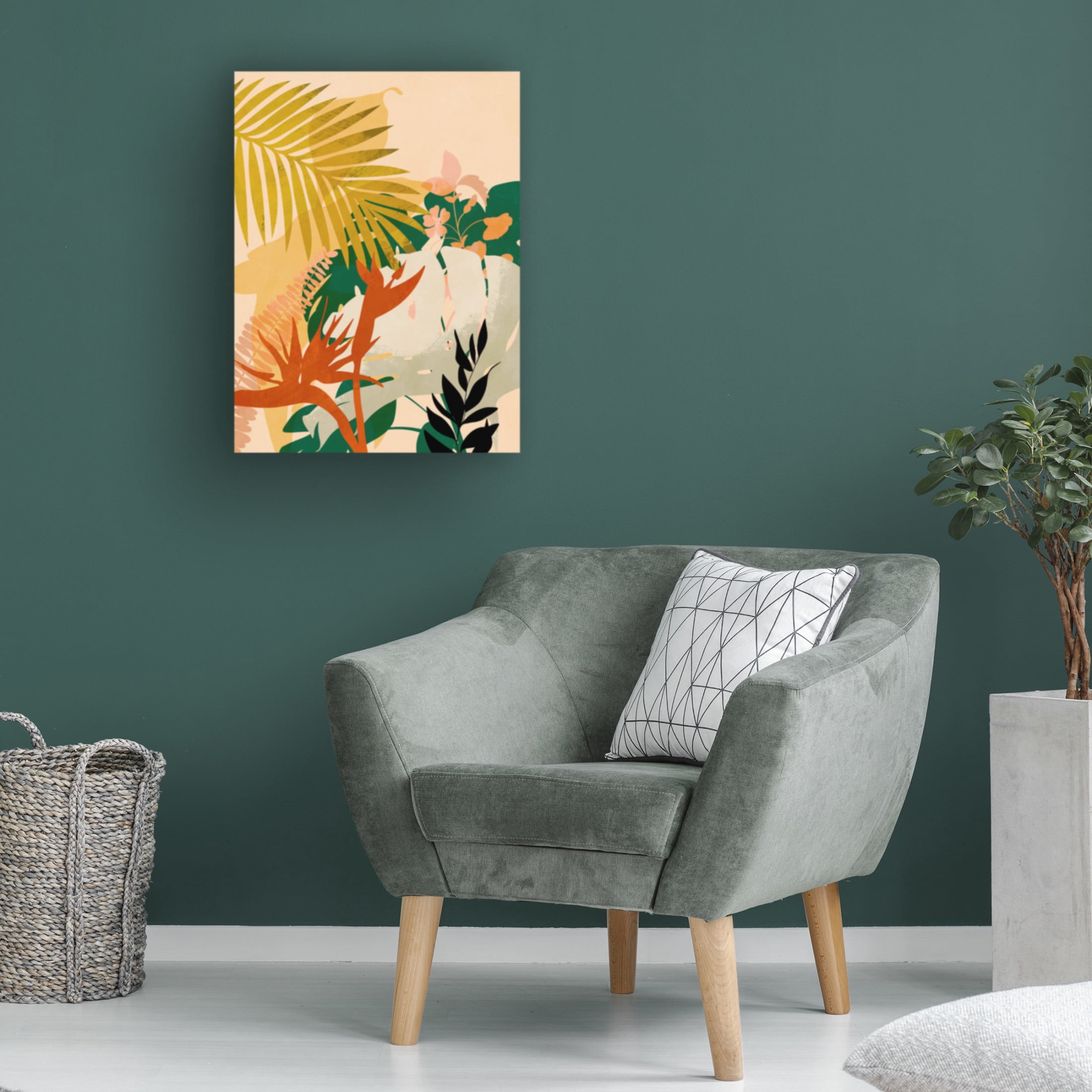 Trademark Fine Art Ana Rut Bre Leaves 24 Canvas Wall Art