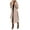 Beige, variant on jsaierl Trench Coats for Women Faux Wool Coat Winter Notched Lapel Open Front Trench Jacket Split Slim Business Pea Coat Long Office Overcoat Outwear with belt