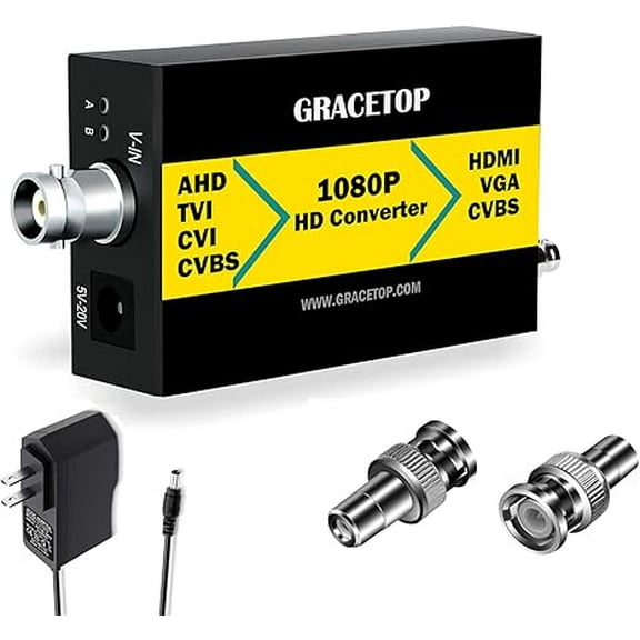 AHD to HDMI Converter, RCA to HDMI Converter 4-in-1