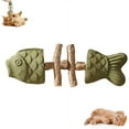 thumbnail image 2 of Purrident - Fix Cat Dental Health, Natural Dental Chew for Cats, Fishbone Shape Cat Teething Toy with Catnip, Durable Feline Tooth Care Tool for Indoor, 2 of 12