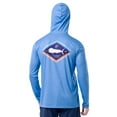 thumbnail image 2 of Guy Harvey Men's Long Sleeve Performance Hoodie, Size M-2XL, 2 of 11