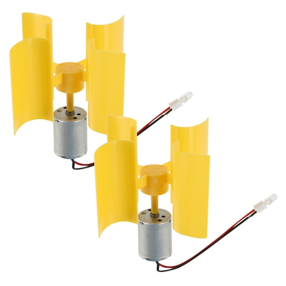 hengzirui 2Pcs Small Wind Generator Vertical High-Efficiency Wind Power Generator Portable Miniature Wind Turbines for Outdoor Use Convenient Wind Generator