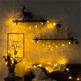 thumbnail image 5 of Cadena de luces de lámina dorada, 5 metros, 50 luces, boda, Navidad, cumpleaños, vacaciones, lámpara LED de decoración de jardín, regalo de fiesta, blanco cálido, 5 of 5