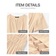 thumbnail image 4 of Vestido casual BTFBM para mujer, verano 2025, cuello en V y cintura elástica, 4 of 9