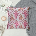 thumbnail image 2 of Patifu Pink Rabbit Monkeys Square Throw Pillow Cover  Preppy Aesthetic Decor Pillow Case Animal Print Funky Lumbar Cushion Case for Home Dorm College Decor Living Room Sofa Couch Bedroom Car 20x20in, 2 of 5