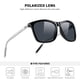 thumbnail image 5 of Gafas de sol MERRY'S unisex de aluminio polarizado S8286, color negro y plateado, 5 of 6