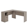 thumbnail image 3 of Sauder Beginnings L-Shaped Home Office Desk, Silver Sycamore Finish, 3 of 8