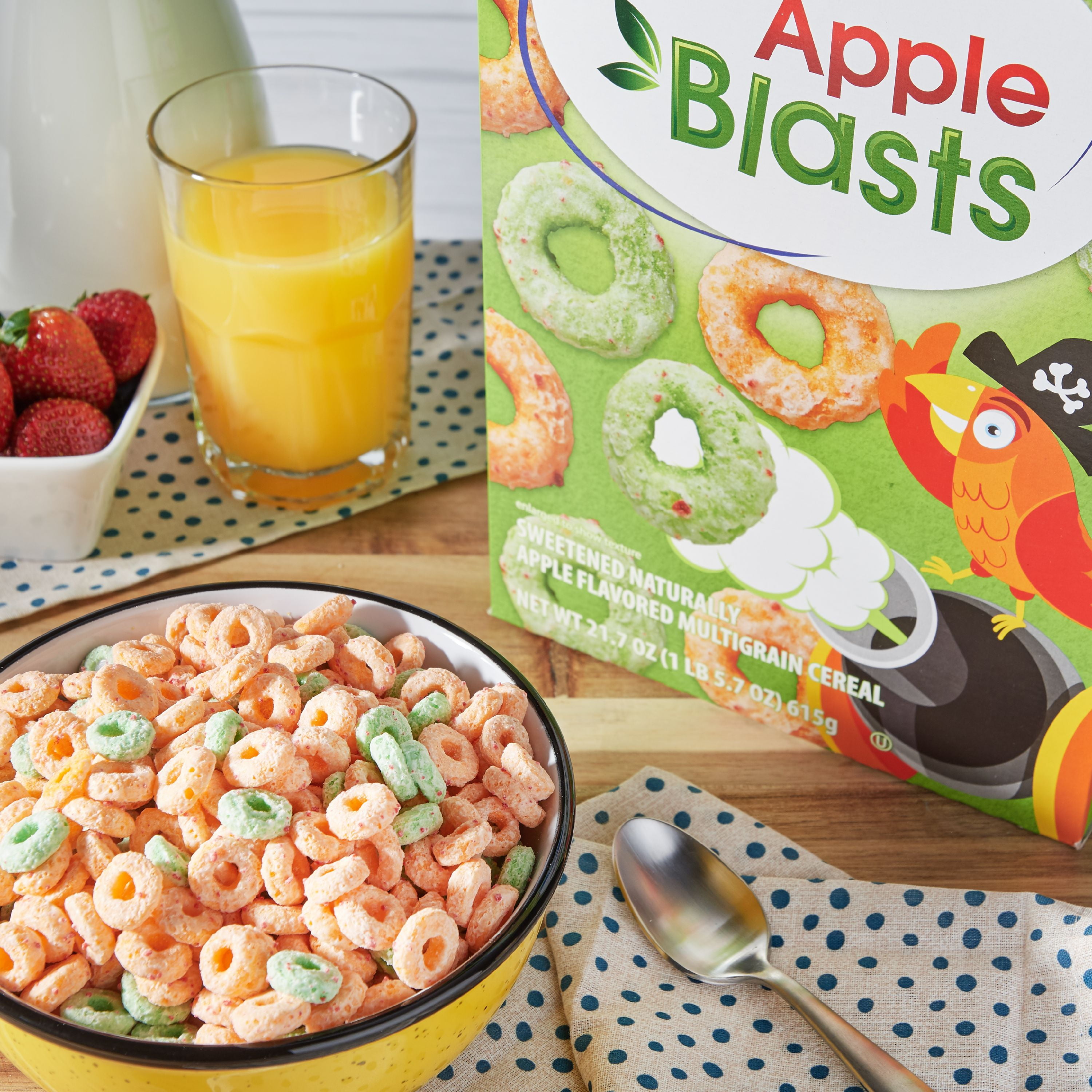 Great Value, Apple Blasts Breakfast Cereal, 21.7 oz