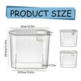 thumbnail image 3 of Aquarium Tank with Lid, Small Fish Tank for Desktop Home Office, Clear Plastic Aquarium, Mini Ecosystem for Betta Goldfish Aquatic Plants, Aquatic Habitat (10L), 3 of 9