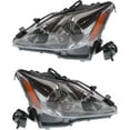 thumbnail image 4 of For 06-08 IS250 & IS350 Front Headlight w/o Auto Leveling System w/Bulb PAIR SET, 4 of 5