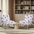 thumbnail image 4 of HELLHERO Friendly for Pets Armless Accent Chair Protector for Home, Dustproof Armless Accent Chair Cover, Colorful Butterflies, 4 of 8