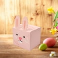 thumbnail image 4 of Under $5 Easter Table Decor Easter Quadrilateral Cute Rabbits Animals Gift Box Color Gift Packaging Carton Candy Folding Paper Packaging Box, 4 of 6