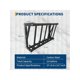 thumbnail image 3 of Qinaqin Livestock Feeder 27 Pulgadas 16 Gallon Large Capacity Resistente-Resistente Acero Goat Hay Rack Largo Pared Montado Horse Soporte Multiple Sided Feeding Para Sheep Farm Livestock, 3 of 7