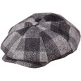 thumbnail image 4 of CoCopeaunts Newsboy Cap Men Women Vintage Tweed Octagonal Cap Woolen Male Plaid Patchwork British Style Flat Cap Beret Hat, 4 of 8