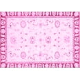 thumbnail image 1 of Ahgly Company Indoor Rectangle Oriental Pink Traditional Area Rugs, 2' x 5', 1 of 4