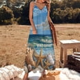 thumbnail image 2 of Beach Seashell Starfish Sleeveless Dress Woman Fashion Long Dresses Women's Summer Suit Dress Summer 2025 Women, 2 of 7