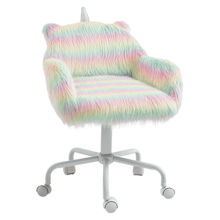 unicorn office chair fluffy desk product