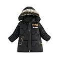thumbnail image 2 of Honeeladyy Toddler Baby Boys Cute Solid Color Winter Hoodie Keep Warm Cotton Clothes Thick Coat, 2 of 9