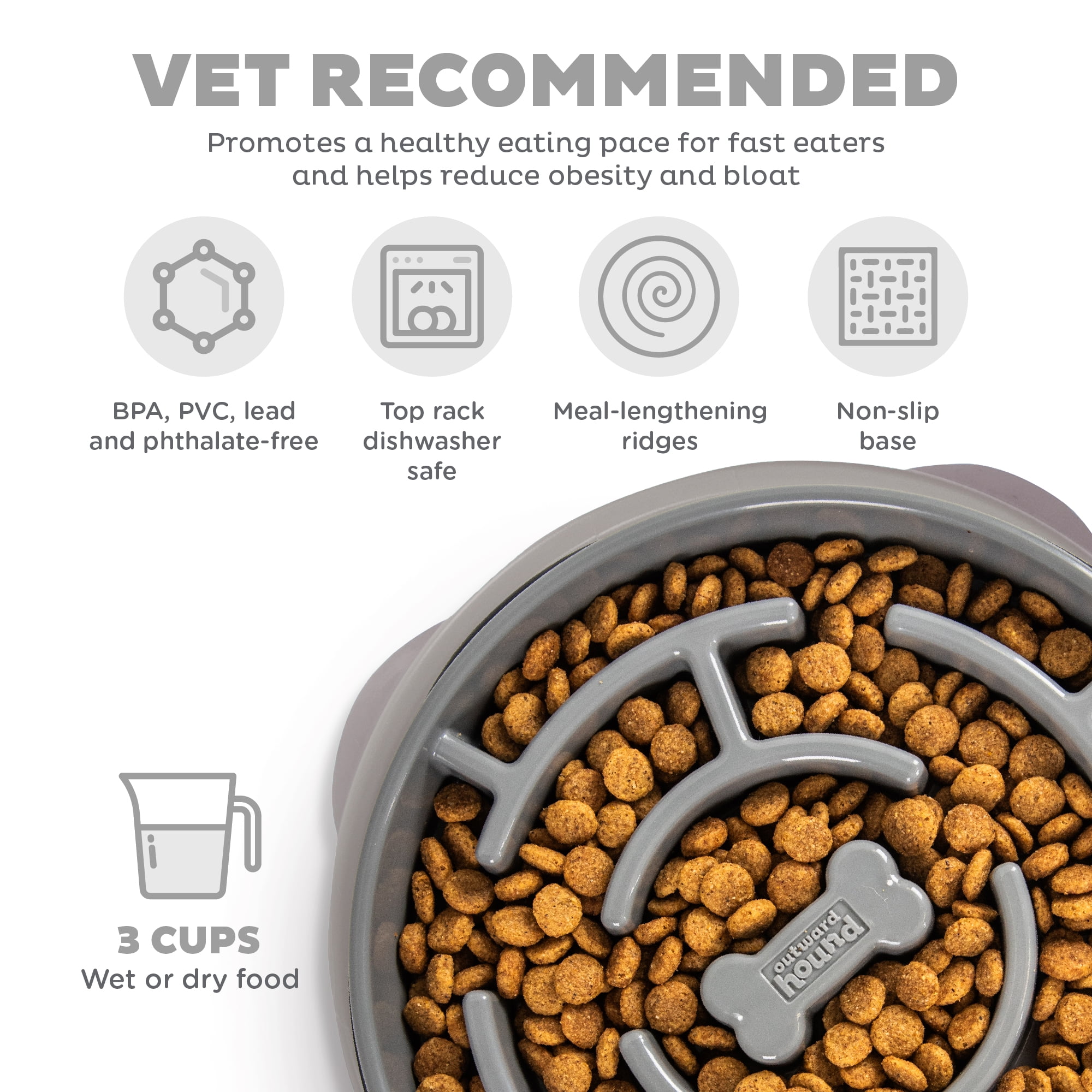(2 pack) Outward Hound Fun Feeder Maze Gry LG