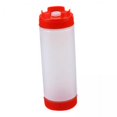 thumbnail image 1 of Botellas De Salsa De 2x20 Oz, Botellas De Aderezo Para Ensalada, Exprimidor De Salsa, Contenedor Rojo, 1 of 6