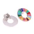 thumbnail image 3 of 5pc Enamal 17 Colors Sustainable Development Goals Brooch United Nations Sdgs Pin, 3 of 4
