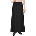 thumbnail image 3 of Women's Ankle Length Tiered Long Denim Prairie Skirt, 3 of 7