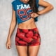 thumbnail image 3 of Fotbe Strawberry Red Shorts Sin Costuras – Shorts Deportivos de Cintura Alta para Mujer, Elásticos para Gimnasio, Yoga, Running o Ciclismo-Large, 3 of 8